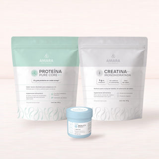 Base y fuerza con Beauty Blend: Proteína Pure Core, Beauty Blend y Creatina Monohidratada de AMARA