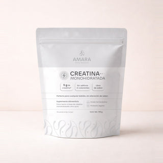 AMARA Creatina Monohidratada, frente del envase de 700 g