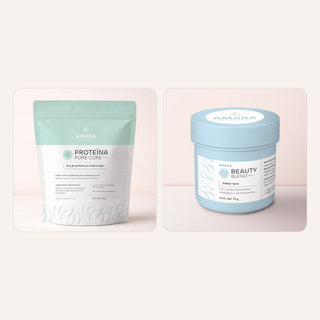 Dúo: Proteína Pure Core con Beauty Blend de AMARA