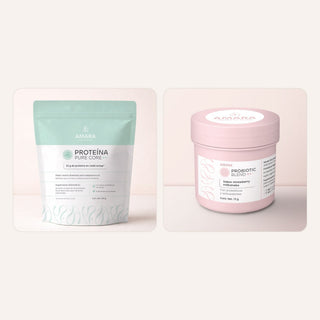 Dúo: Proteína Pure Core con Probiotic Blend de AMARA