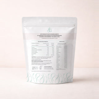 AMARA Proteína Pure Core, reverso con declaración nutrimental