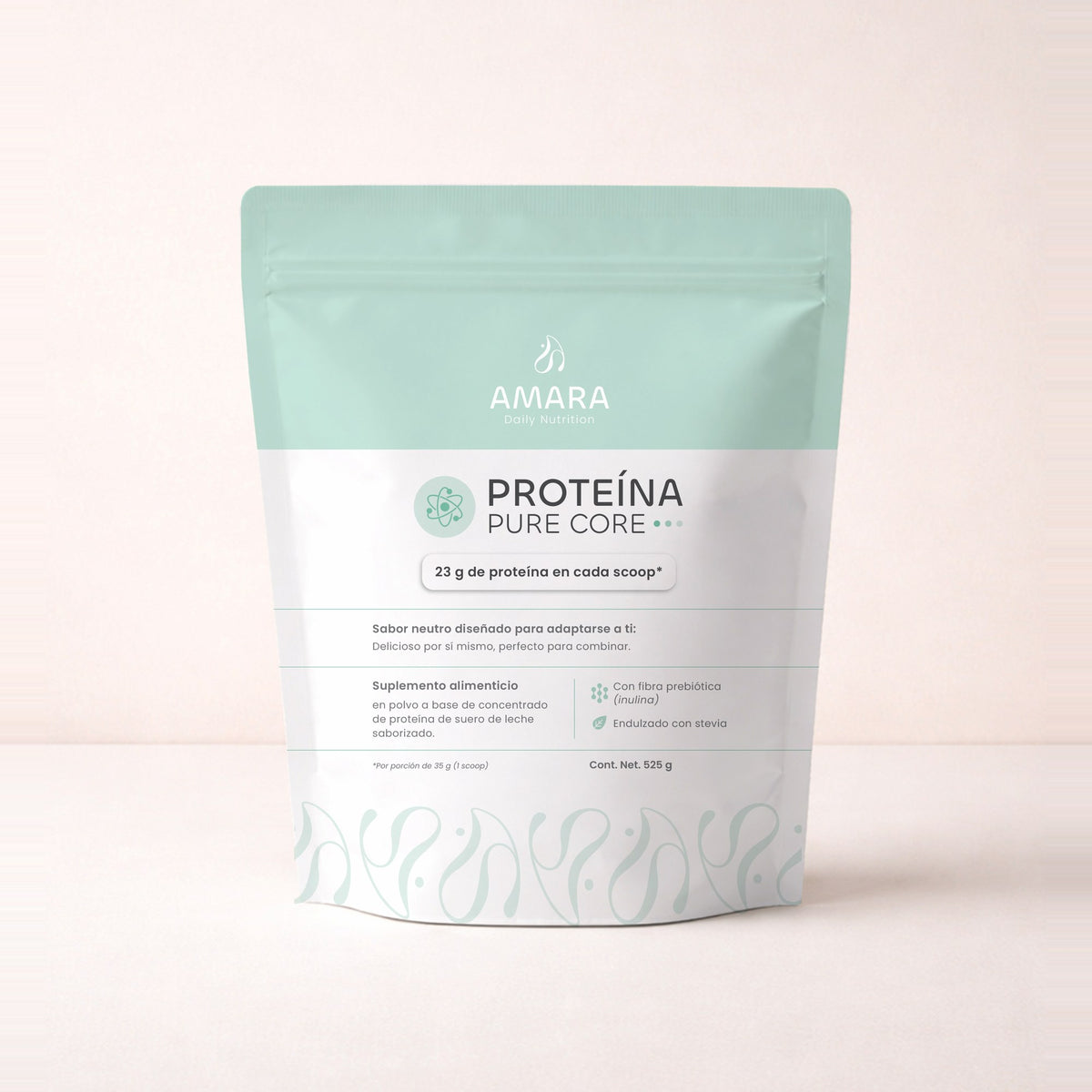 AMARA Proteína Pure Core, frente del envase de 525 g