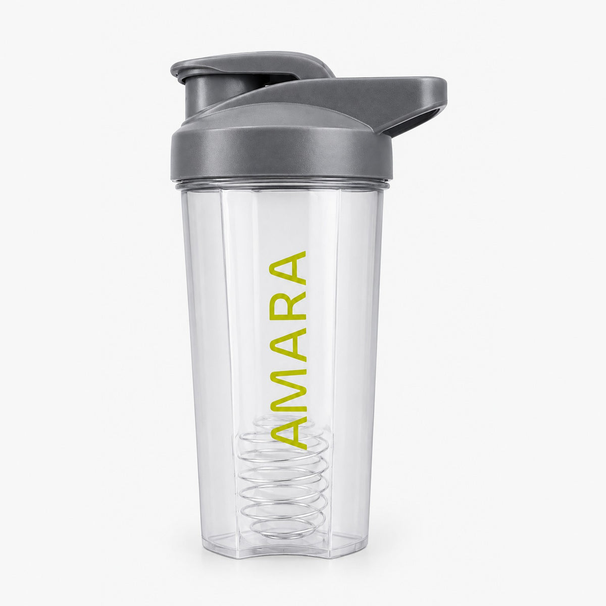 Shaker AMARA gris con resorte batidor