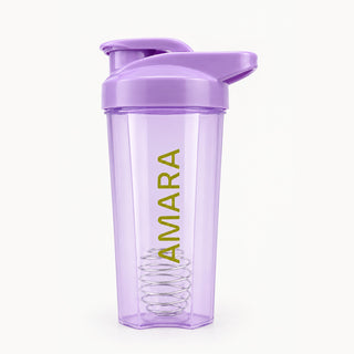 Shaker AMARA lila con resorte batidor